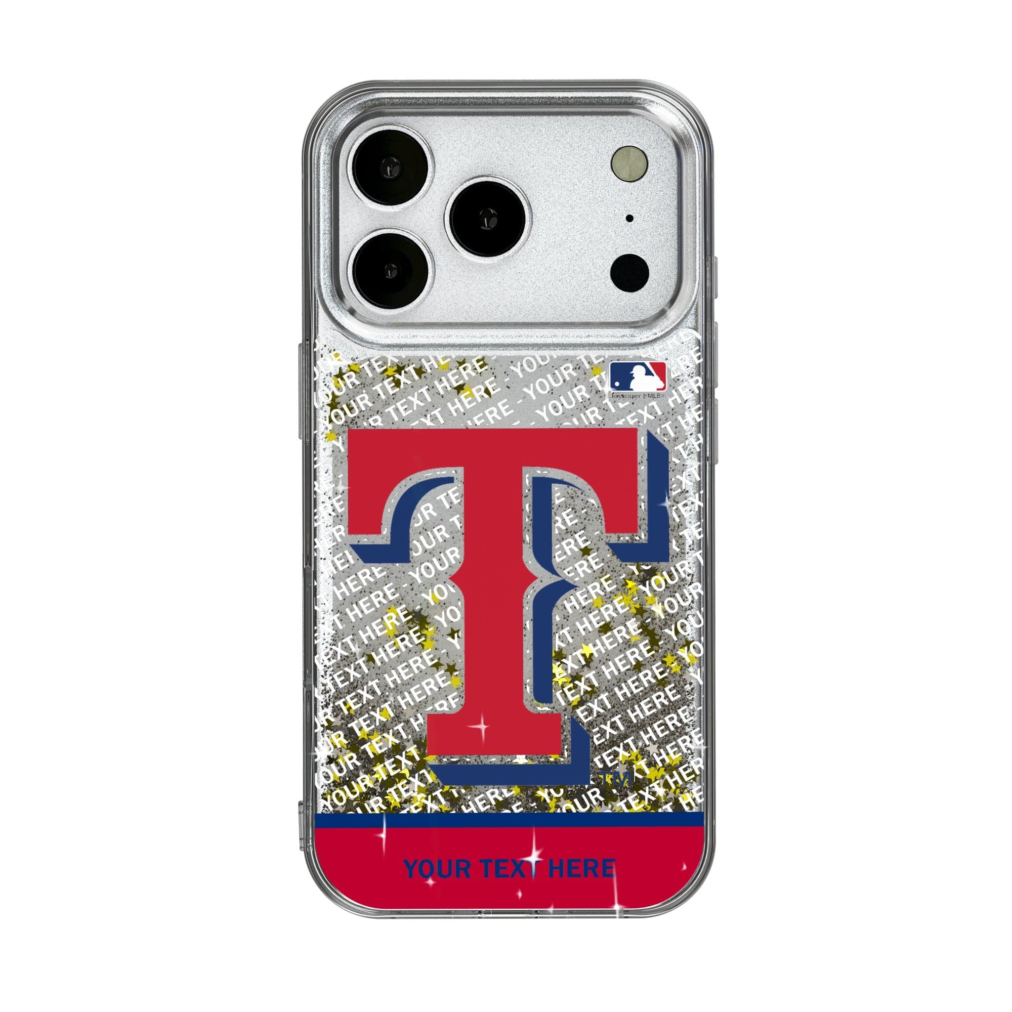 Keyscaper - MLB - Texas Rangers iPhone Personalized Glitter Case - 16 - Multicolor price history on PriceWatchPro