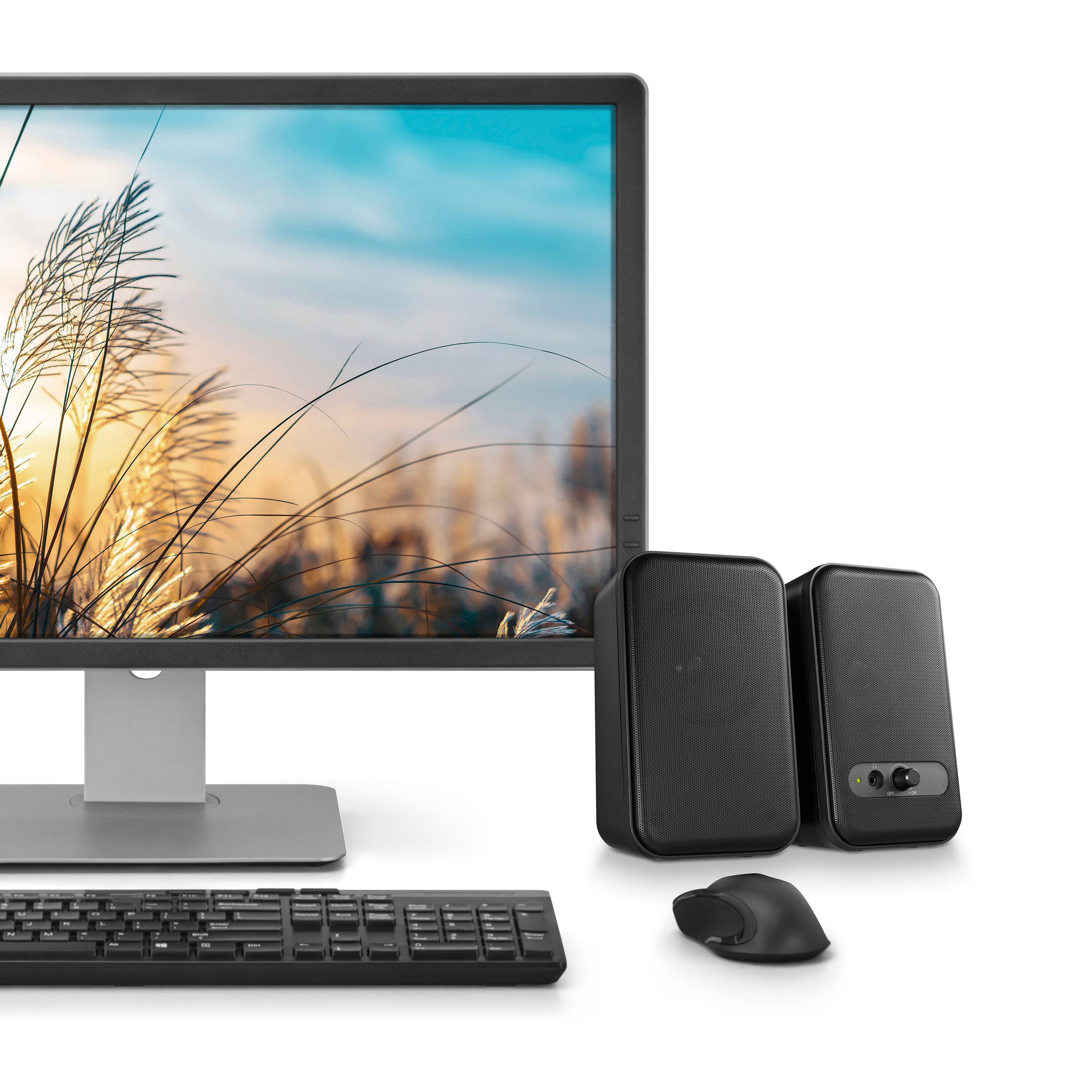 Alt View 8. Insignia™ - 2.0 Computer Speakers (2-Piece) - Black.