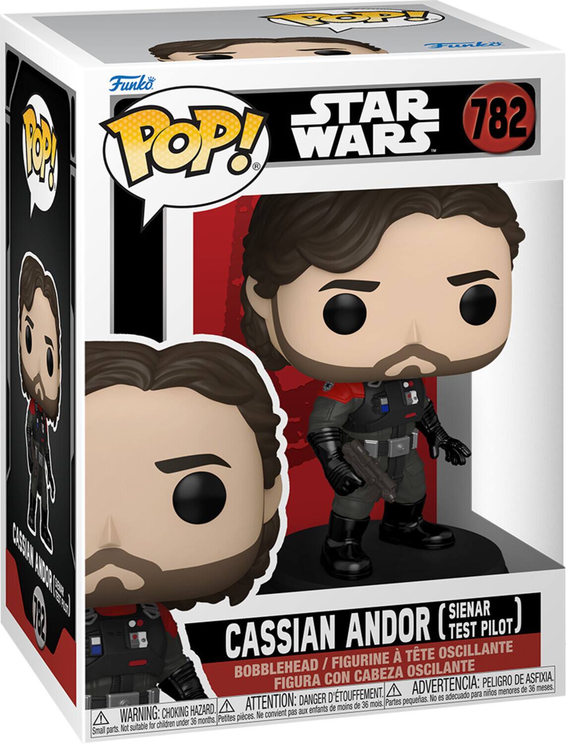 TOPY F Funk POP! STAR 782 WARS H CASSUL ADR  SIENAR E CASSIAN ANDOR ( TEST PILOT  TTE OSCILANTE BOBBLEHEAD / FIGURINE OSCILANTE FIGURA CON CABEZA PELIGRO DE ASFIXIA D'TOUFFEMENT. ADVERTENCIA: para ninos menores de 36 meses DANGER pequeas. No es adecuado HAZARD. ATTENTION: aLx enfants de moins de 36 mois. Partes WARNING: CHOKING Pettes pieces. Ne convient pas for children under 36 months, Smal parts. Not suitable