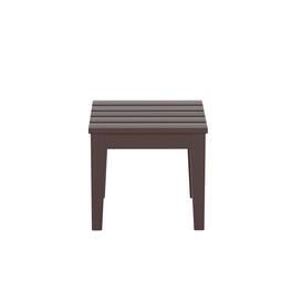 WestinTrends - Ashore Outdoor Patio Modern Adirondack Side Table - Dark Brown