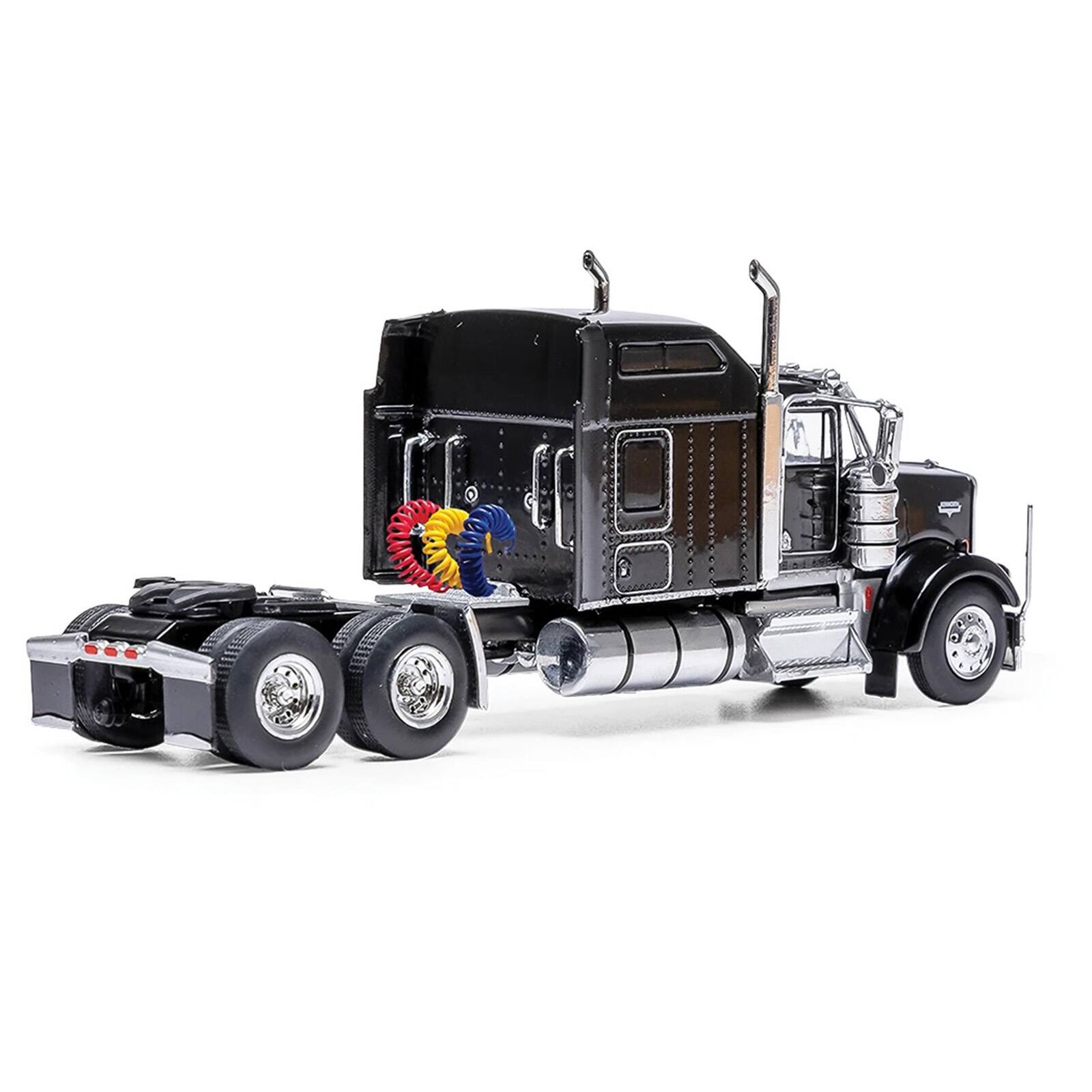 Alt View 2. IXO - 1990 Kenworth W900 Truck Tractor Black 1/64 Diecast Model by IXO Models.