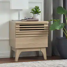Render Nightstand by Modway - Oak