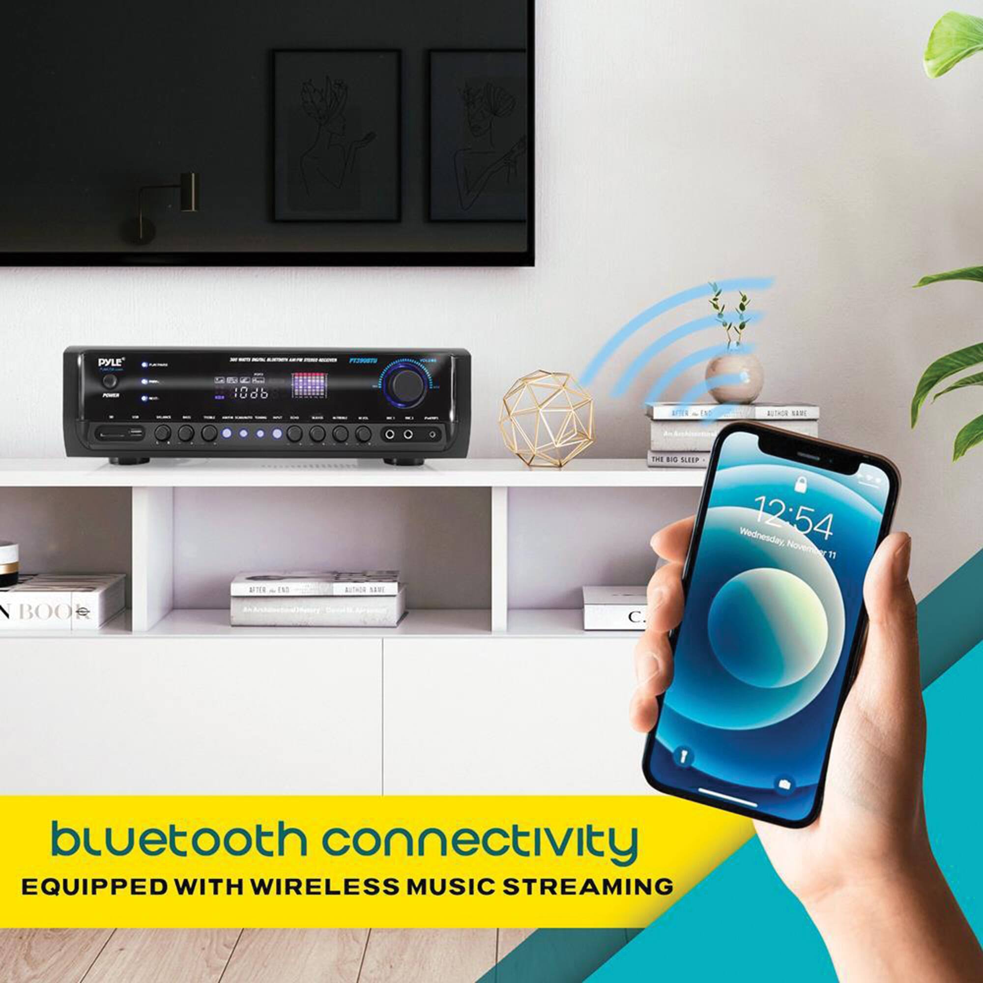 Bluetooth Connectivity: Equipped with Wireless Music Streaming.