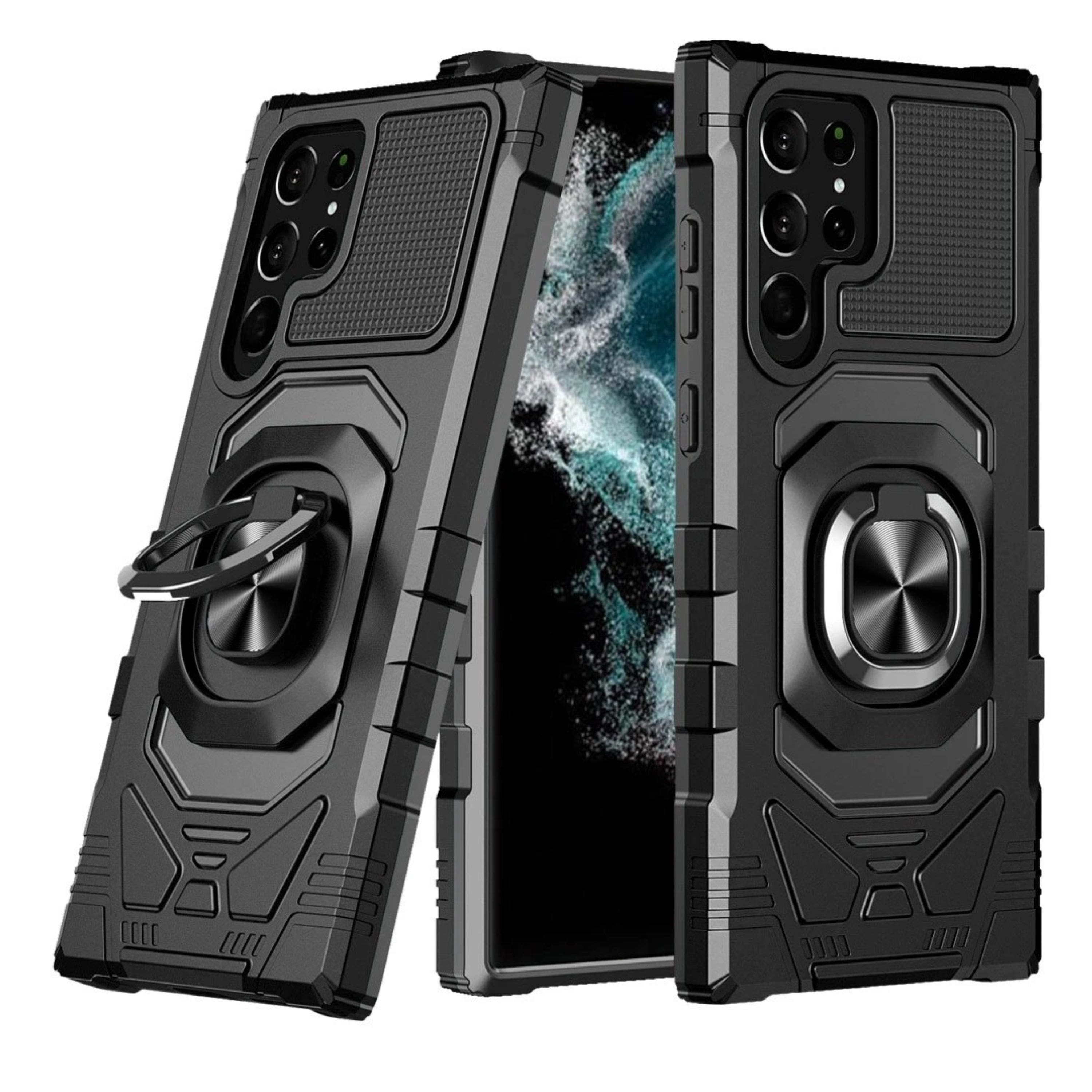 Kitcheniva - Shockproof Dual Layer Magnetic Ring Stand Phone Cover For Samsung Galaxy S23+ Plus - Black price history on PriceWatchPro