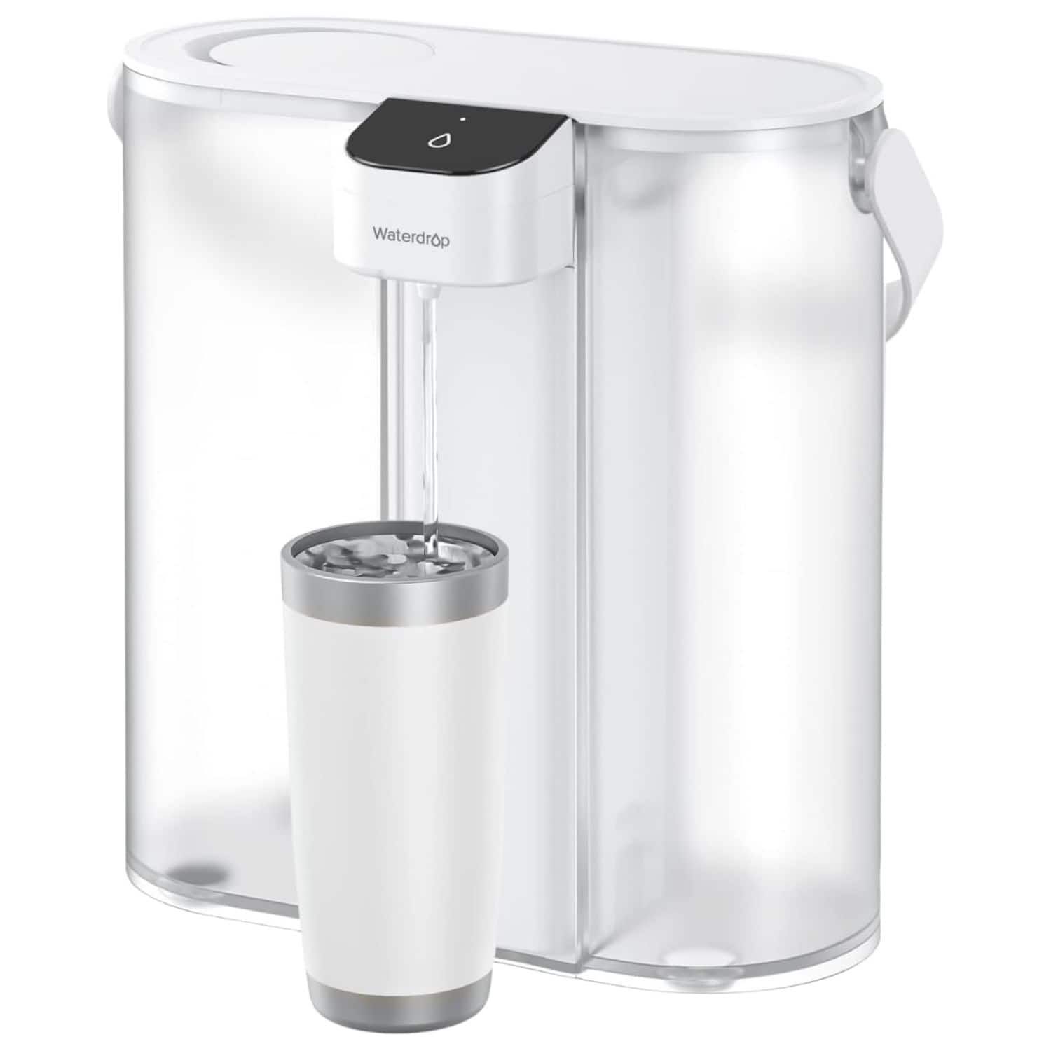 Waterdrop - ED02W Compact Electric Water Filter Pitcher, 14-Cup, NSF/ANSI 42&53&401&372 - White