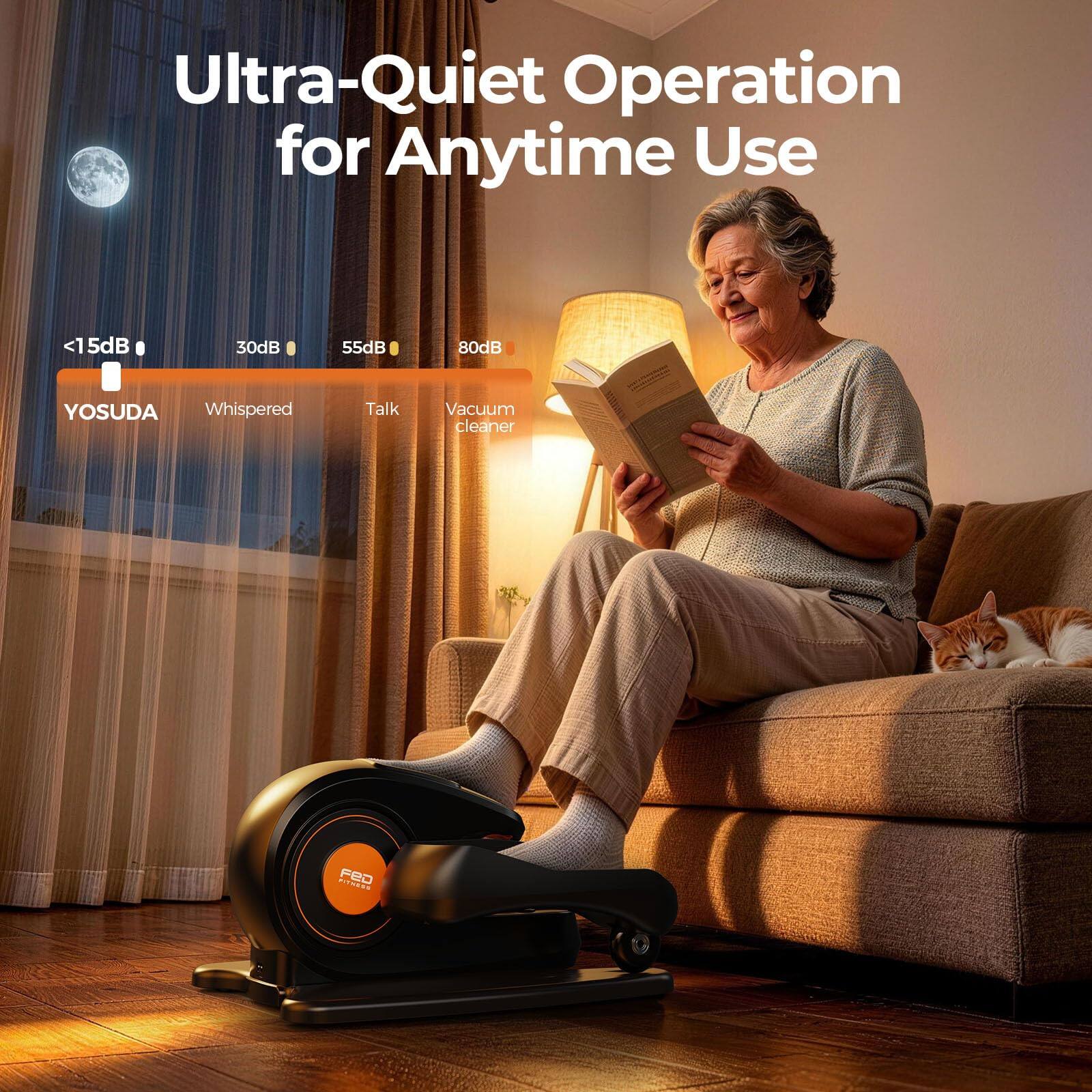 Ultra-Quiet Operation for Anytime Use

<15dB
30dB
55dB
80dB

YOSUDA
Whispered
Talk
Vacuum cleaner

FICAESO FED