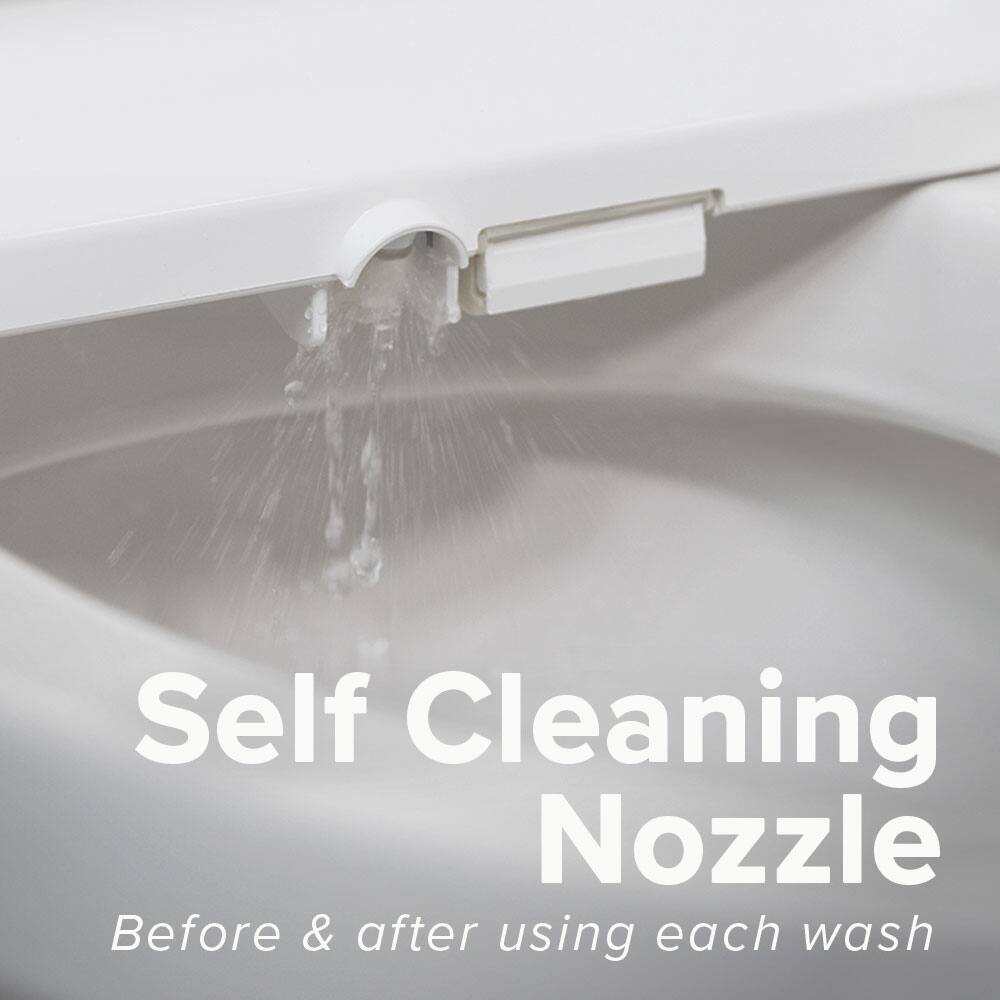 Self Cleaning Nozzle  
Before & after using each wash
