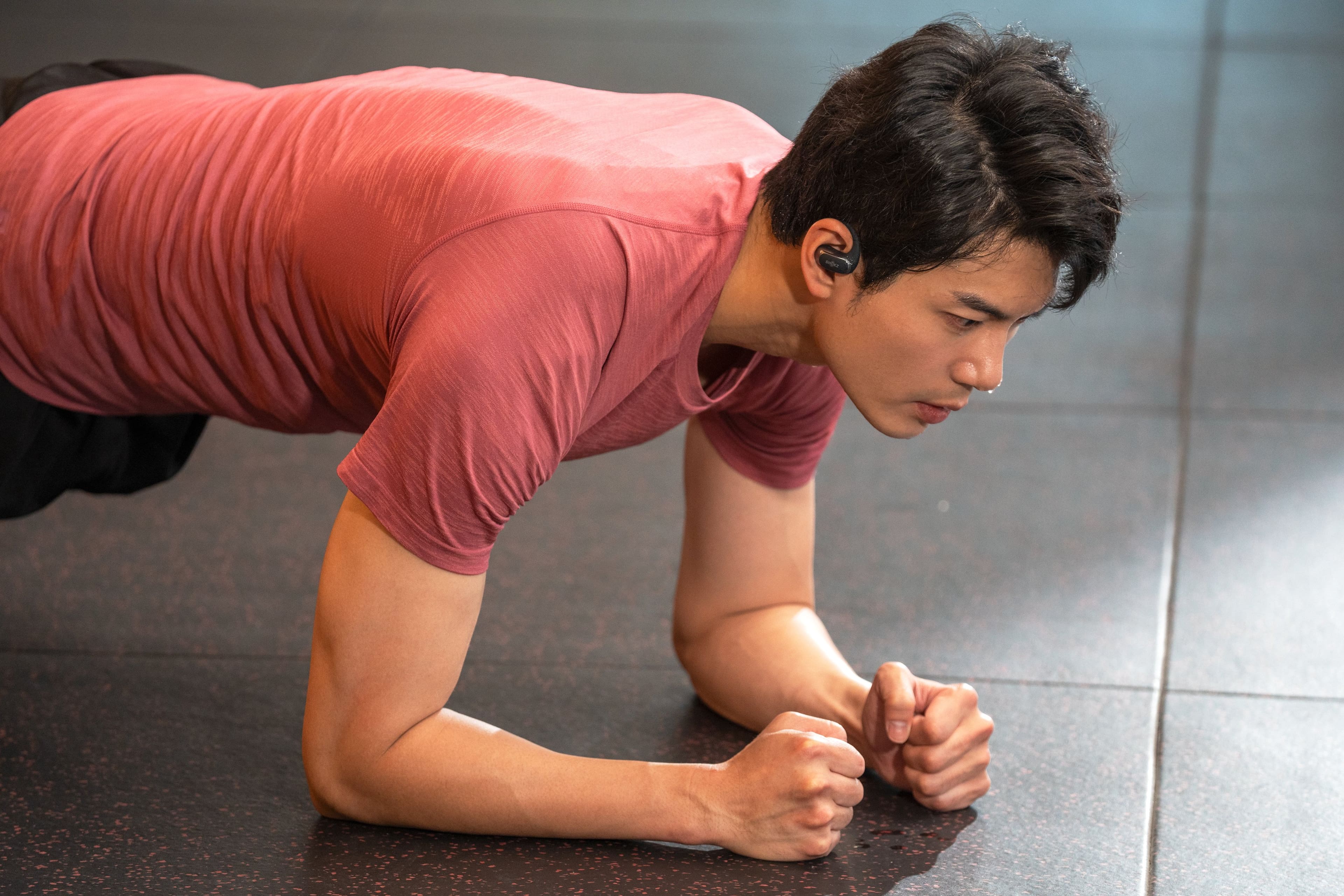 Alt View 14. Shokz - OpenFit Air Open-Ear True Wireless Earbuds - Black.