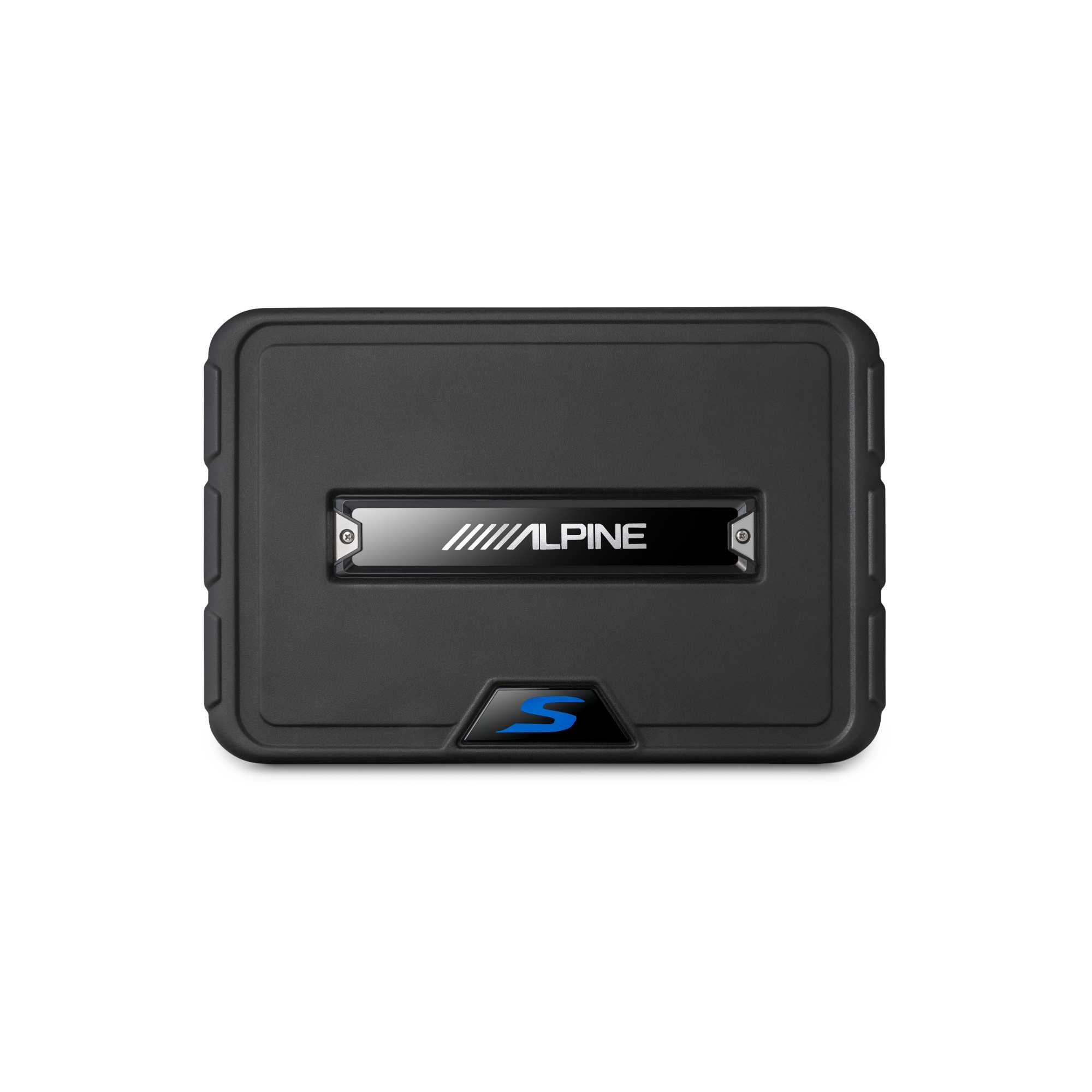 Alt View 1. Alpine - Alpine SS-SB10 Single 10” S-Series Shallow Preloaded Subwoofer Enclosure - Black/Gray.