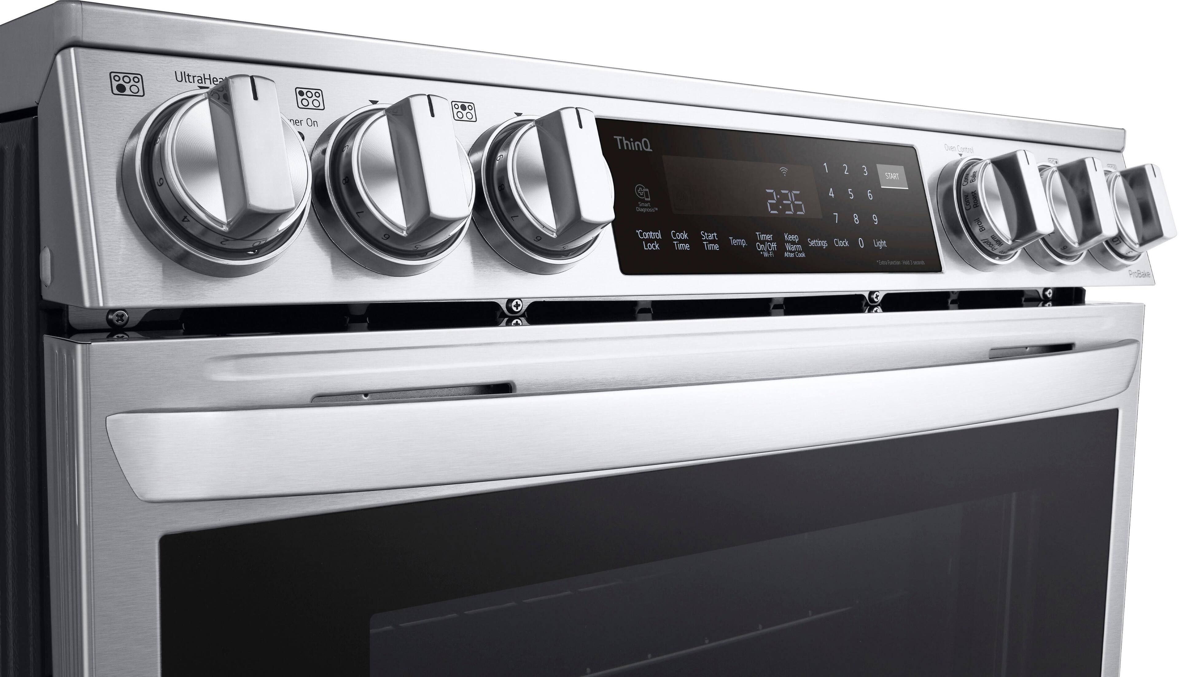 UltraHeat 9 4 Zener On ThinQ Start Diagrass Control Cook Lock Time 1 2 3 START 4 5 6 2:35 6 9 Start Timer Keep Time Temp. On/Off Warm Setting: Clock 0 Light Clock Dan Carts d Cone SH Bove Poot E ProBake