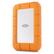Left. LaCie - LaCie Rugged Mini SSD 1TB Solid State Drive - USB 3.2 Gen 2x2, speeds up to 2000MB/s (STMF1000400) - Silver and Orange.
