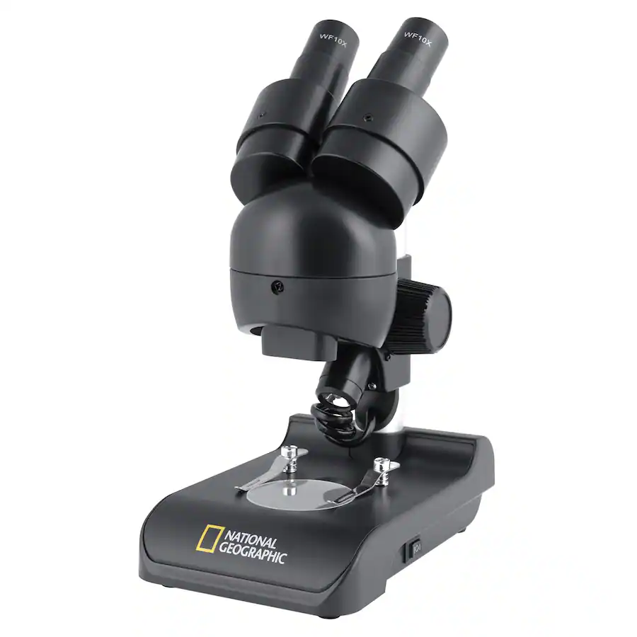 Movable Objective Microscope National Geographic 20x Stereo Microscope White - Best Buy