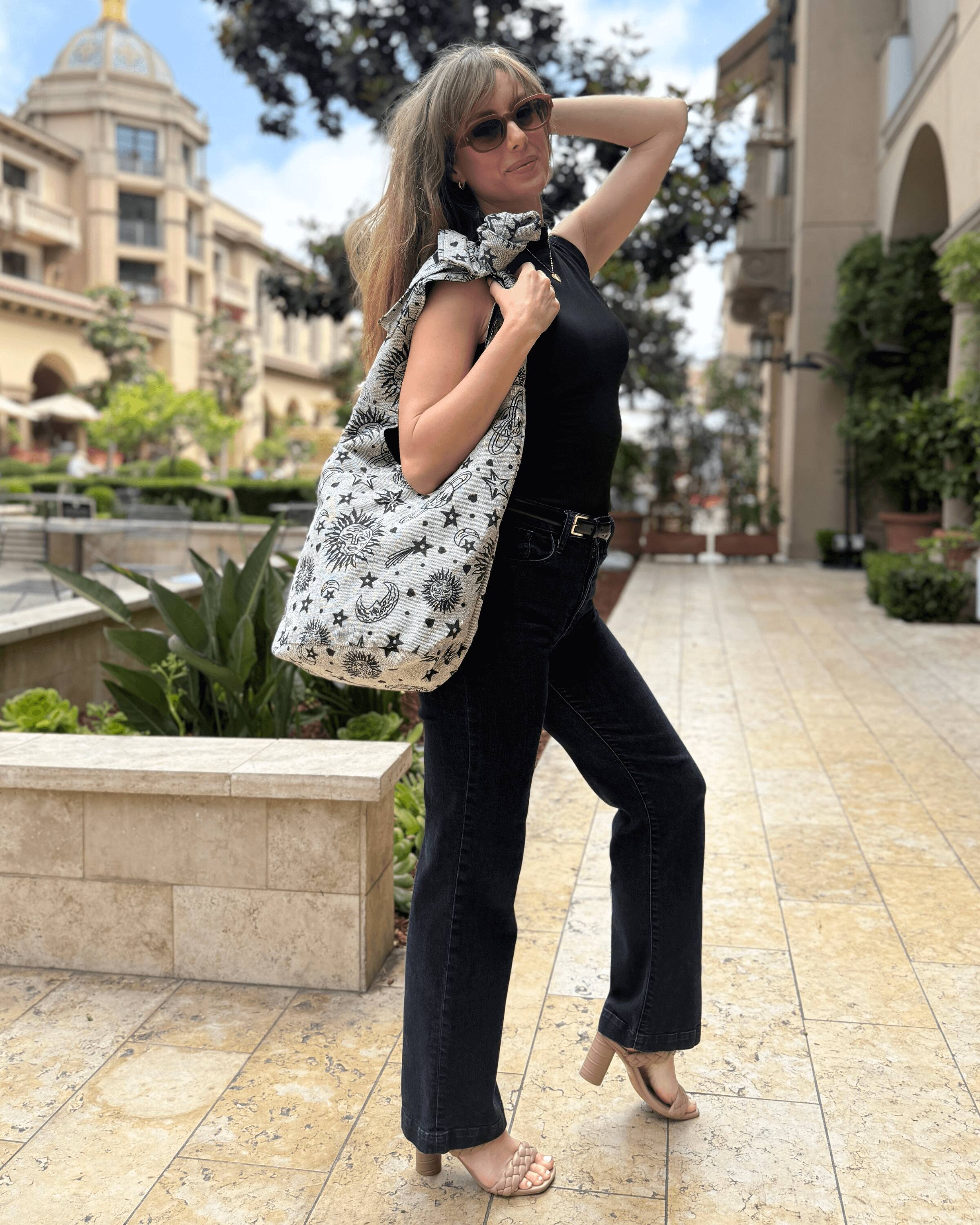 Alt View 6. Kathmandu Collection - Celestial Print Hobo Bag - Celestial.