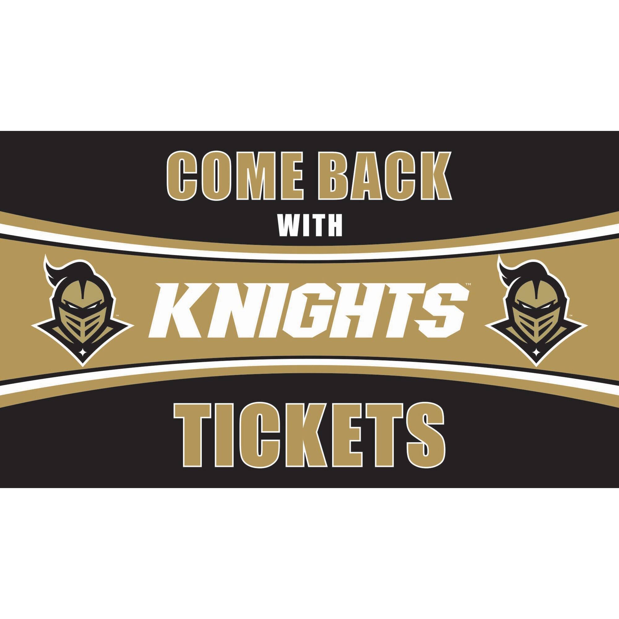 Evergreen Enterprises - UCF Knights 28" x 16" Come Back With Tickets Door Mat - Multicolor