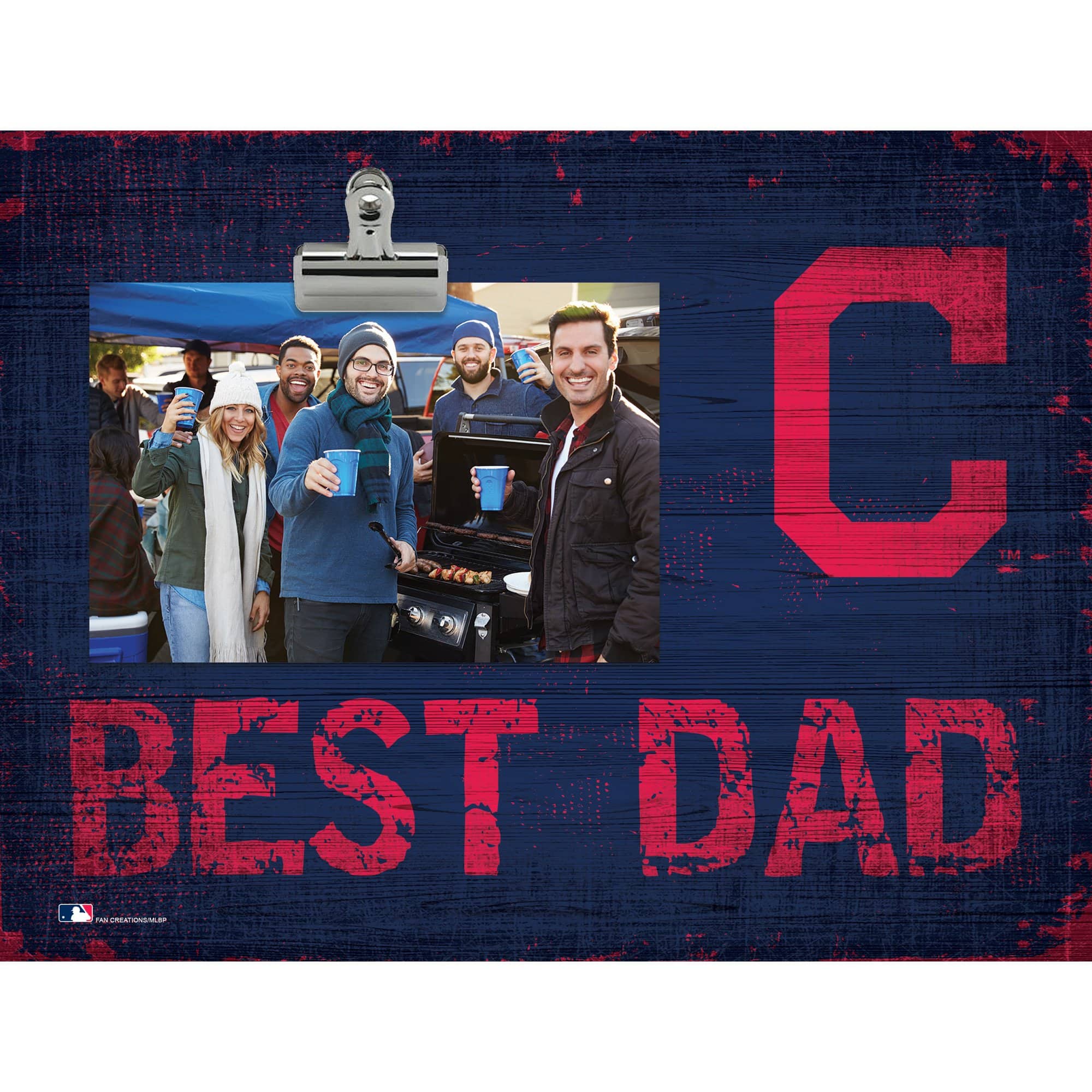 Fan Creations - Cleveland Indians 8'' x 10.5'' Best Dad Clip Frame - Multicolor price history on PriceWatchPro
