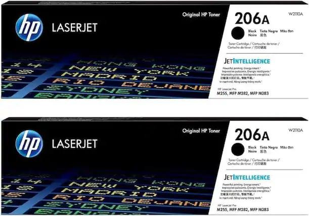 hp LASERJET Original HP Toner W2110A 206A Black Tinta Negra Mau don Noire Toner Cartridge / Cartouche de toner Cartucho de tóner /
JETINTELLIGENCE
Powerful printing Energy smart.
Impression puissante. Energie intelligente.
Impresión potente. Inteligencia energética.
Năng lượng thông minh.
HP LaserJet Pro M255, MFP M282, MFP M283
hp LASERJET Original HP Toner W2110A 206A Black Tinta Negro Mau den Noire Toner Cartridge / Cartouche de toner Cartucho de tóner /
JETINTELLIGENCE
Powerful printing Energy smart.
Impression puissante. Energie intelligente.
Impresión potente. Inteligencia energética.
Năng lượng thông minh.
HP LaserJet Pro M255, MFP M282, MFP M283