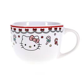 Silver Buffalo - Sanrio Hello Kitty Holiday Ceramic Soup Mug | Holds 24 Ounces - White