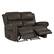 Angle. ProLounger - Di'Onna Rolled Arm Distressed Faux Leather 2 Seat Wall Hugger Recliner Loveseat - Fog Gray.