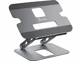 j5create - Aluminum Multi-Angle Laptop Stand for Up to 16" Laptops, 11.4" x 8.9", (JTS127) - Space Gray