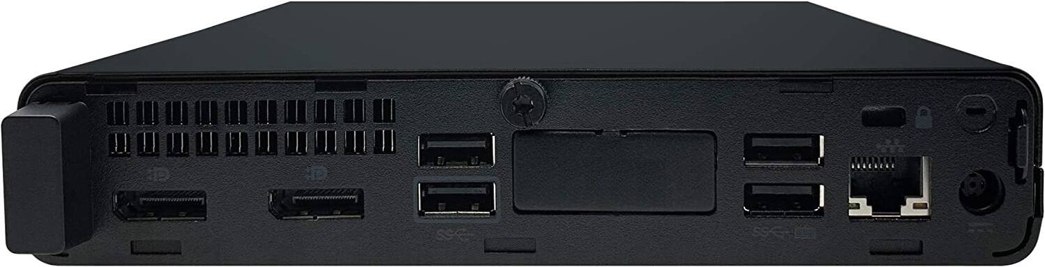 Back. HP - Refurbished EliteDesk 800 G5-MINI Desktop - Intel Core i5-9500T - 8GB Memory - 256GB SSD - Black.