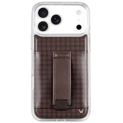 Walli Cases Phone Case with Wallet and Finger Strap for iPhone 17 Pro Cafe Gingham - Best Buy Walli Cases Phone Case with Wallet and Finger Strap for iPhone 17 Pro Cafe Gingham - Best Buy