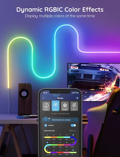 Govee RGBIC Neon Rope Light 6.5 Ft Multi H61A1AD1 - Best Buy Govee RGBIC Neon Rope Light 6.5 Ft Multi H61A1AD1 - Best Buy