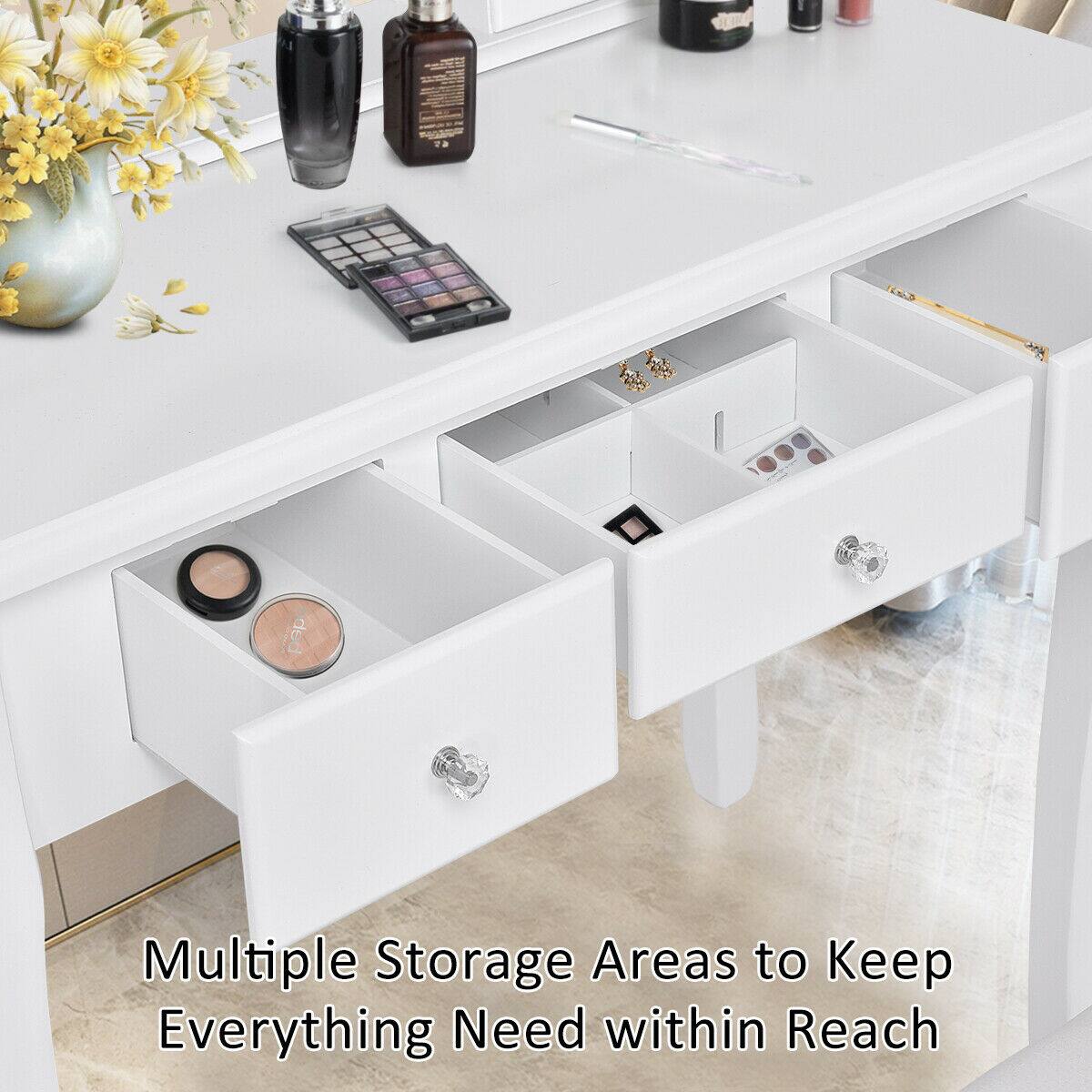 Multiple Storage Areas to Keep Everything Need within Reach
