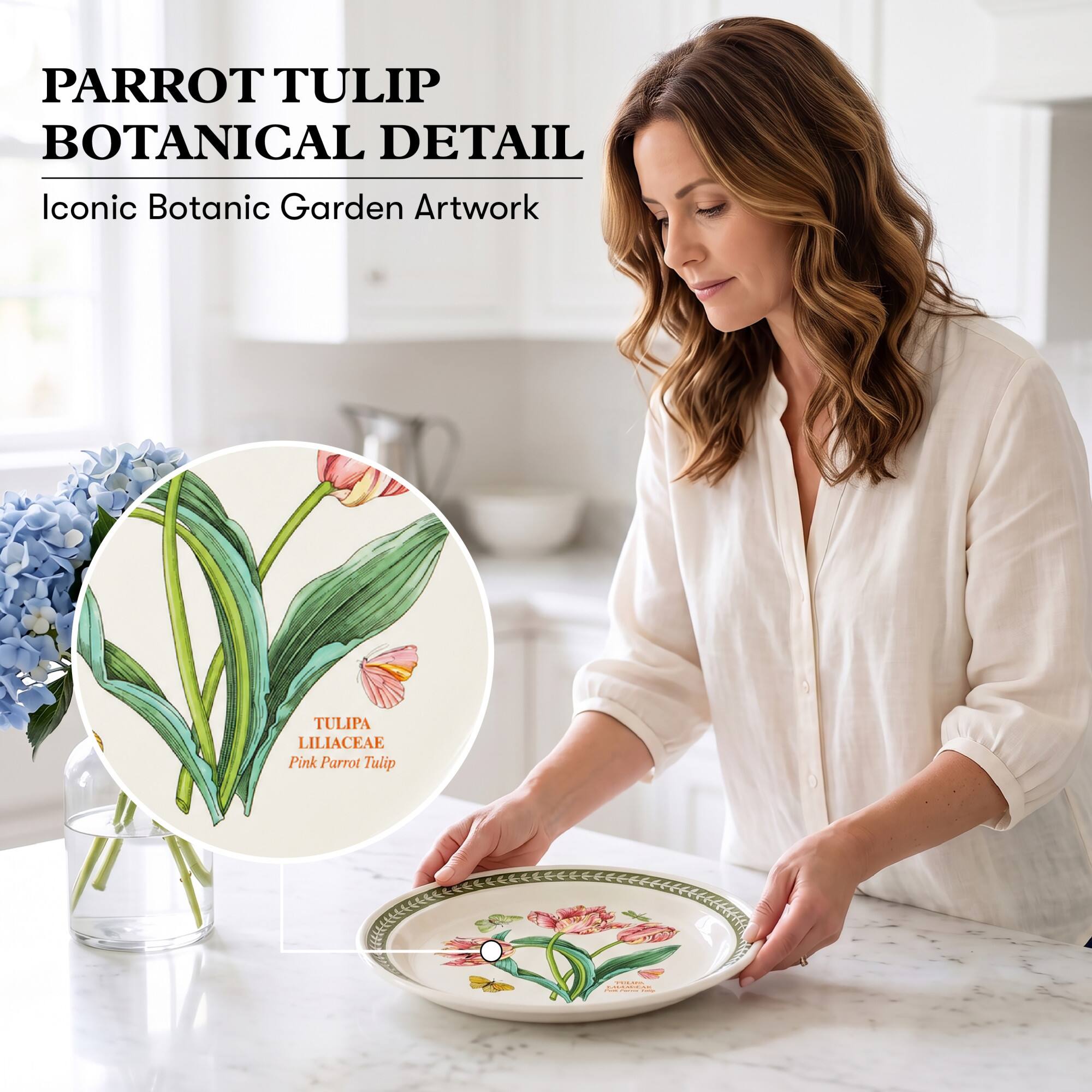 PARROT TULIP BOTANICAL DETAIL  
Iconic Botanic Garden Artwork  
TULIPA LILIACEAE Pink Parrot Tulip  
FEED CHEESE 1 1 1