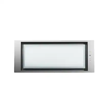Front. Zephyr - Tornado Glo 28 in. Insert Range Hood with LED Lights - Stainless Steel.