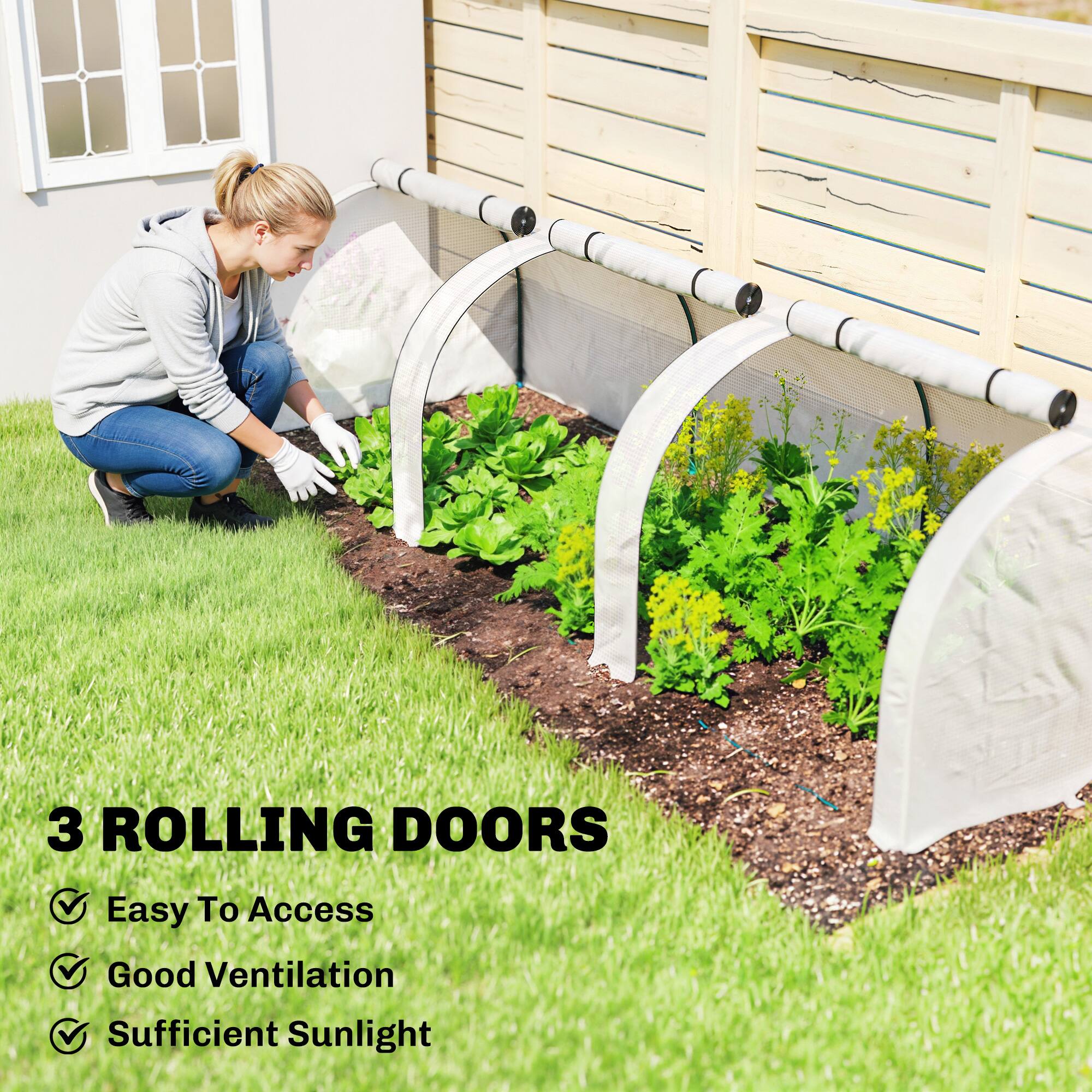 3 ROLLING DOORS  
- Easy To Access  
- Good Ventilation  
- Sufficient Sunlight