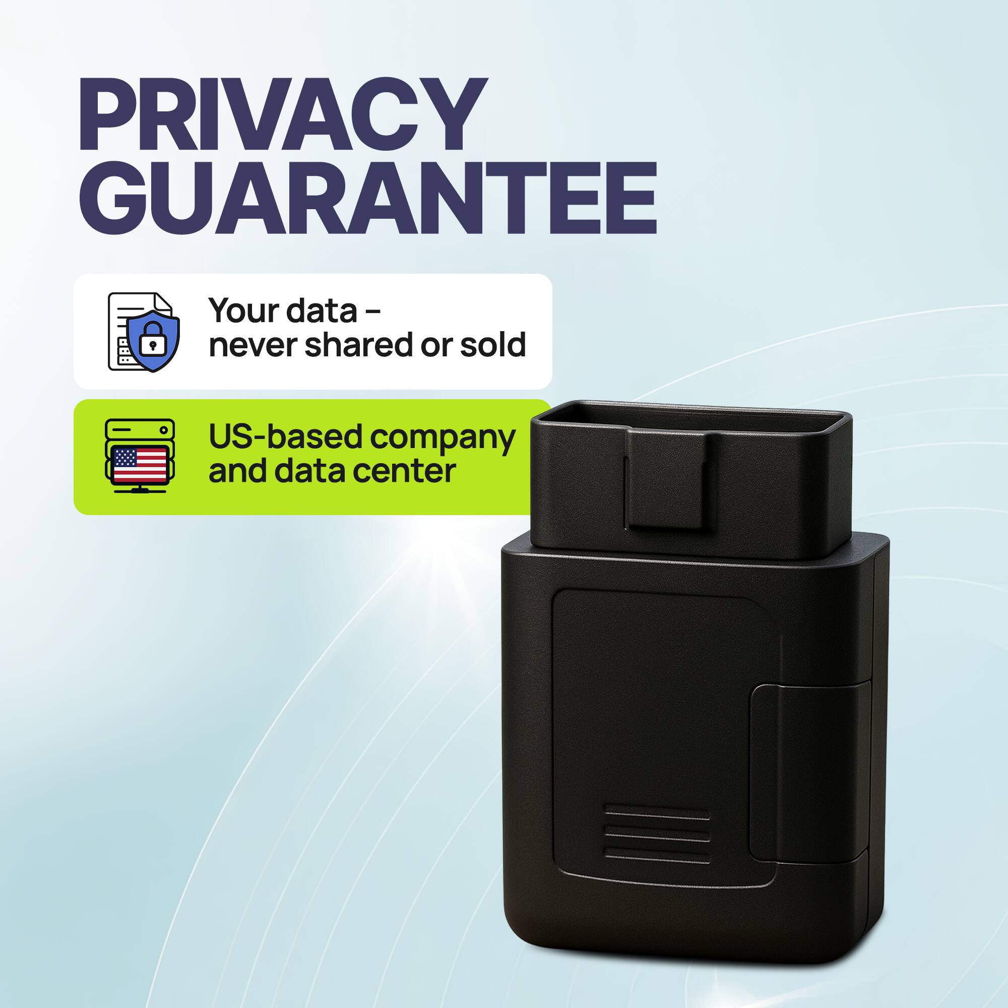 PRIVACY GUARANTEE

Your data – never shared or sold

US-based company and data center