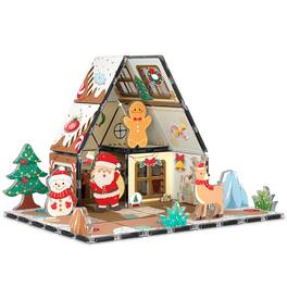 PicassoTiles - Gingerbread House Magnetic Tiles for Kids, STEM Building Blocks, Educational Toy, Christmas Holiday Gift