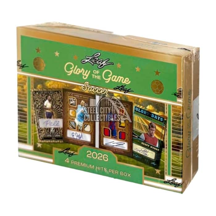 2026 Leaf Glory of The Game Soccer Hobby Box price history on PriceWatchPro