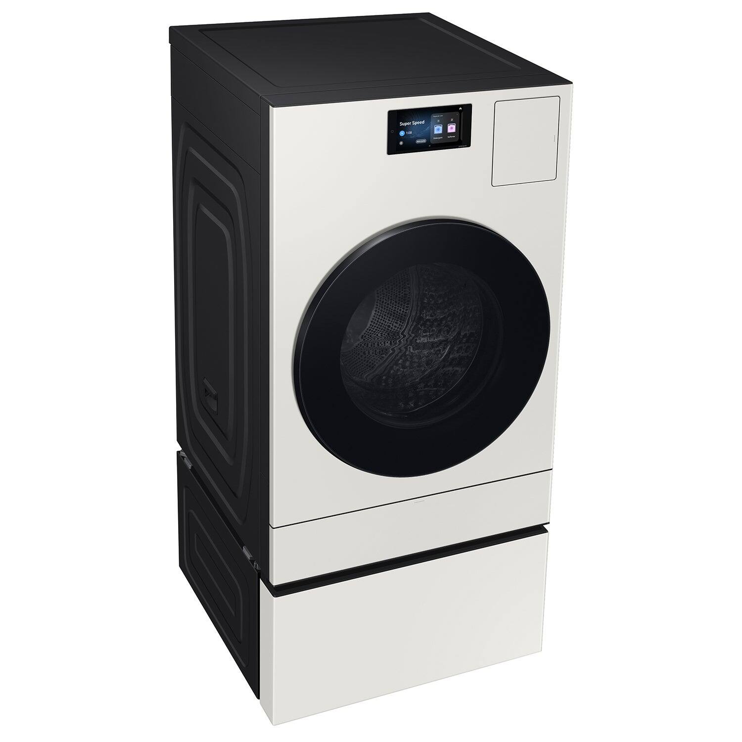 Alt View 16. Samsung - Bespoke AI Laundry Combo Pedestal with Storage Drawer - Ivory.
