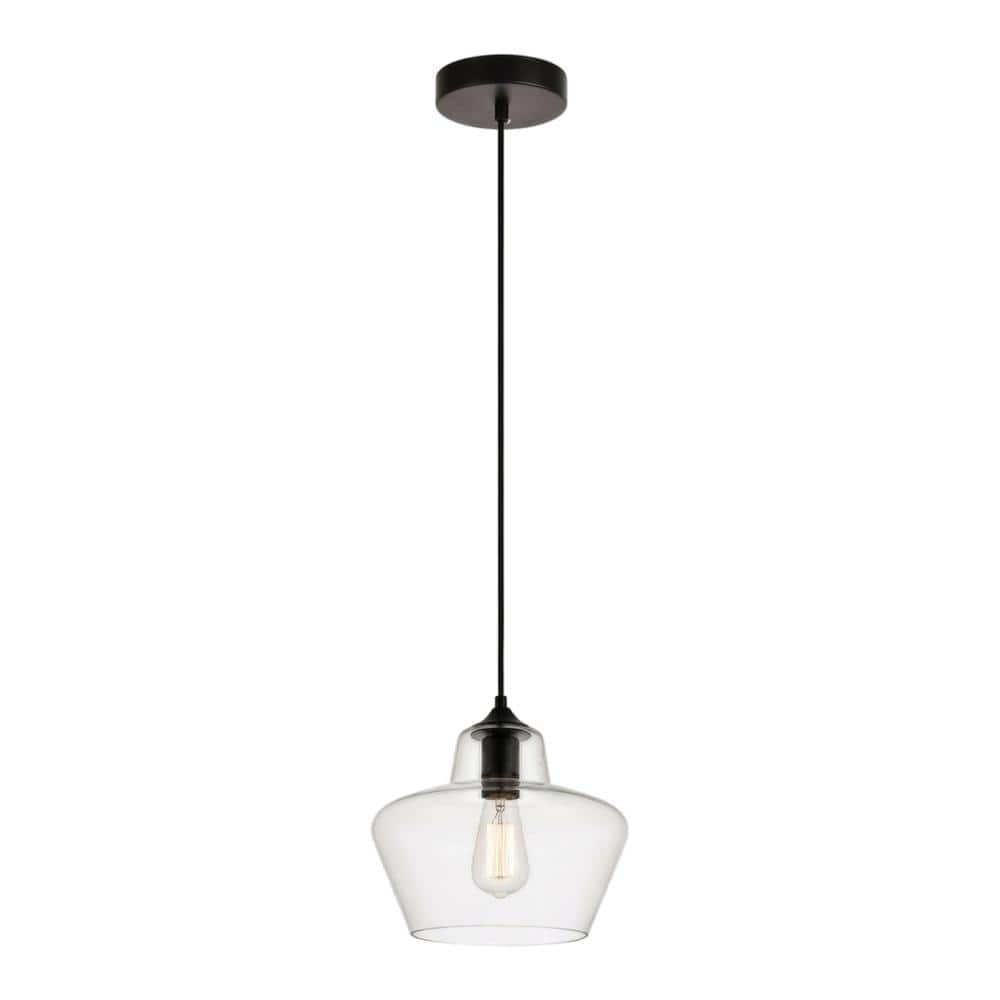 Living District - Placido Collection Pendant D9.8 H9.3 Lt:1 Finish - Black And Clear price history on PriceWatchPro