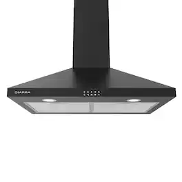 Jeremy Cass - 30 inches - Convertible - Wall Range Hood - Black Stainless Steel