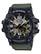 Front. Casio - Men's G-Shock Mudmaster Twin-Sensor Analog-Digital 55mm Watch - Green.