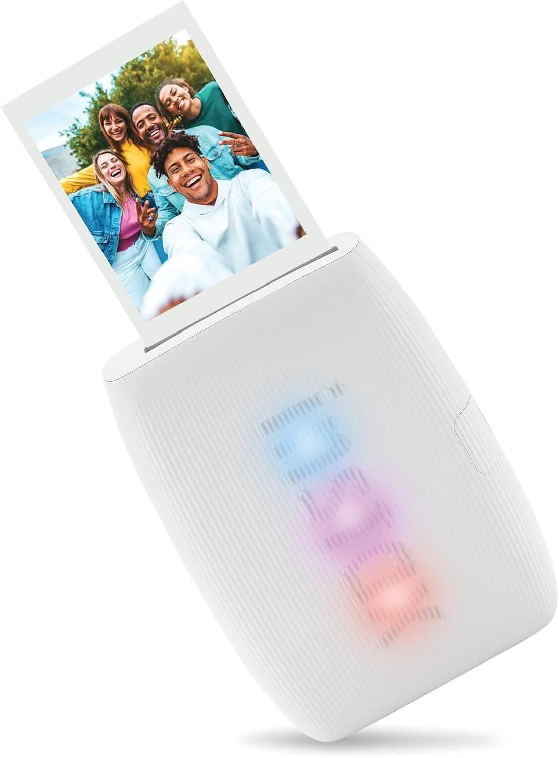 Alt View 1. Fujifilm - Instax Mini Link 3 Smartphone Printer 20 Fujifilm Mini Films Printer Case Decorative Stickers Quality Photo Micro Cloth - Clay White.