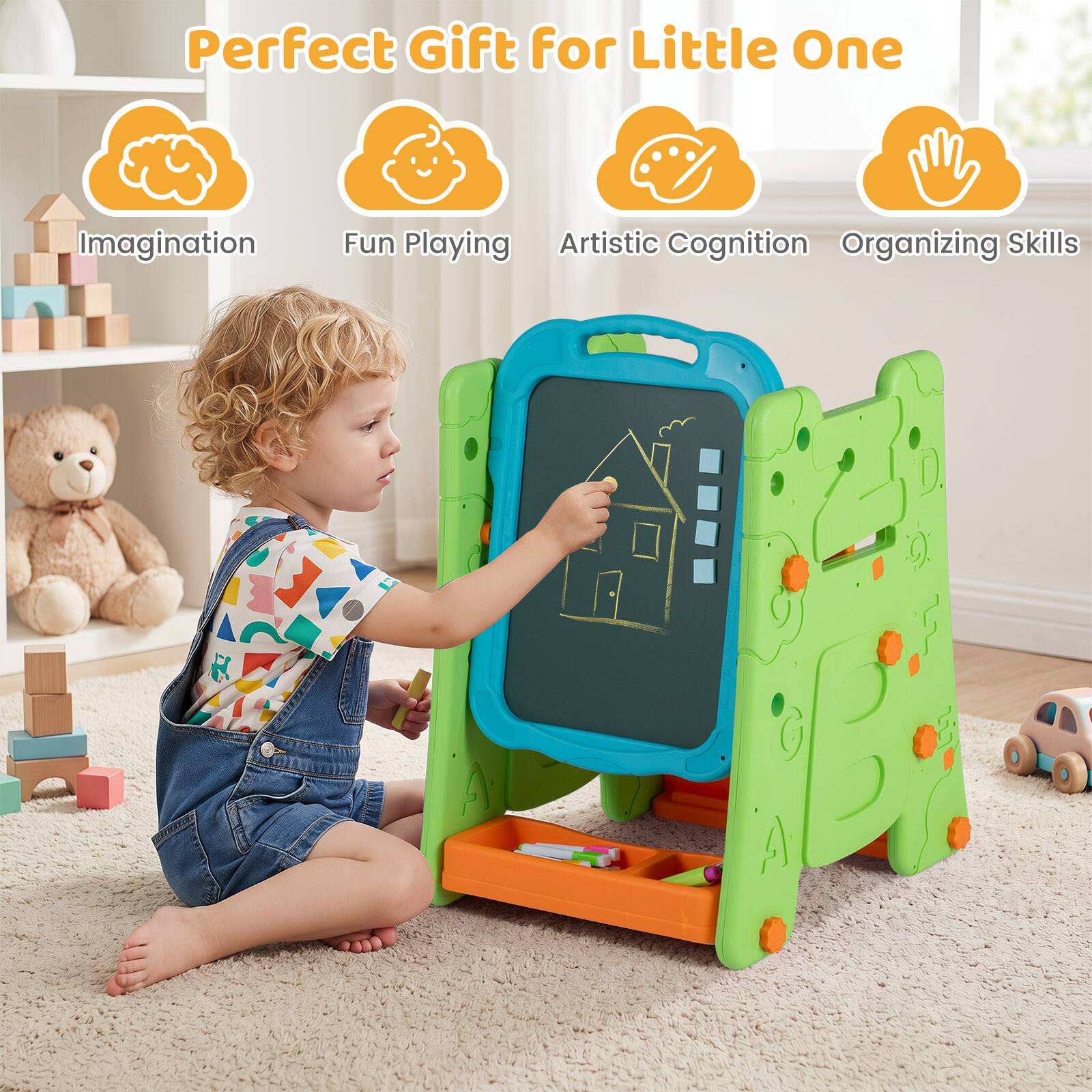 Perfect Gift for Little One

Imagination  
Fun Playing  
Artistic Cognition  
Organizing Skills
