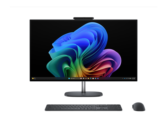 Front. HP - HP OmniStudio X All-in-One Computer 27" QHD Intel Core Ultra 7, 32 GB;1 TB SSD - Eclipse gray.