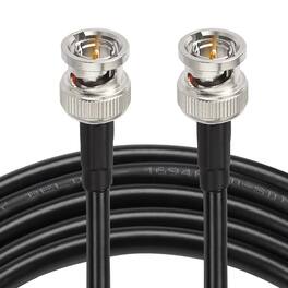 Core Tech - 25-Foot 3G/6G/12G SDI BNC Cable, 75-Ohm RG6 Coaxial Video Cable for Cameras and CCTV Systems - Black