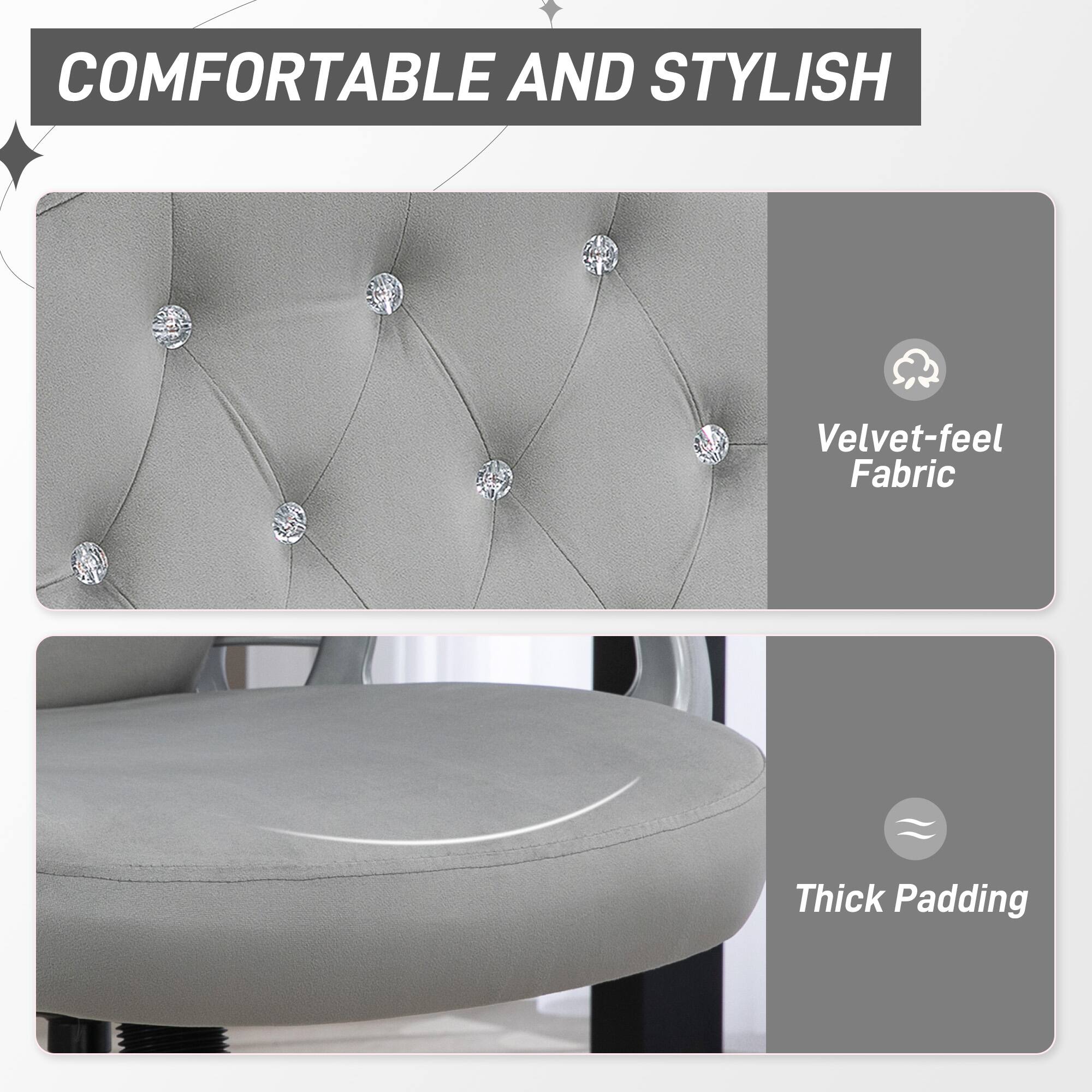 COMFORTABLE AND STYLISH

Velvet-feel Fabric
Thick Padding