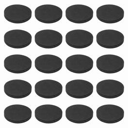 Unique Bargains - Single Sided Speaker Isolation Pads 55x8mm Round EVA Acoustic Foam Anti-Vibration Feet for Speaker Subwoofer, 32pcs - Black