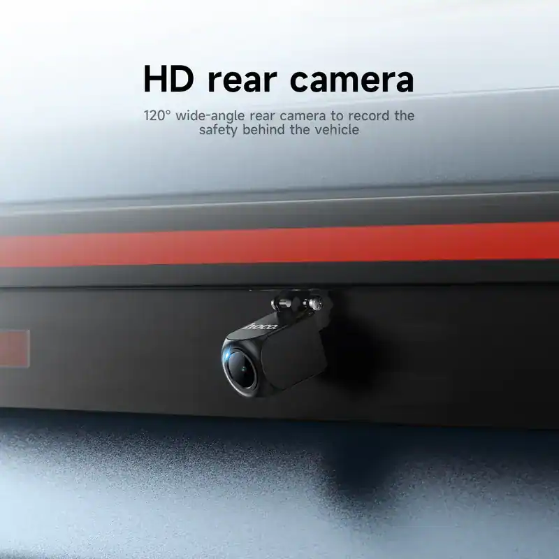 HD rear camera

120° wide-angle rear camera to record the safety behind the vehicle