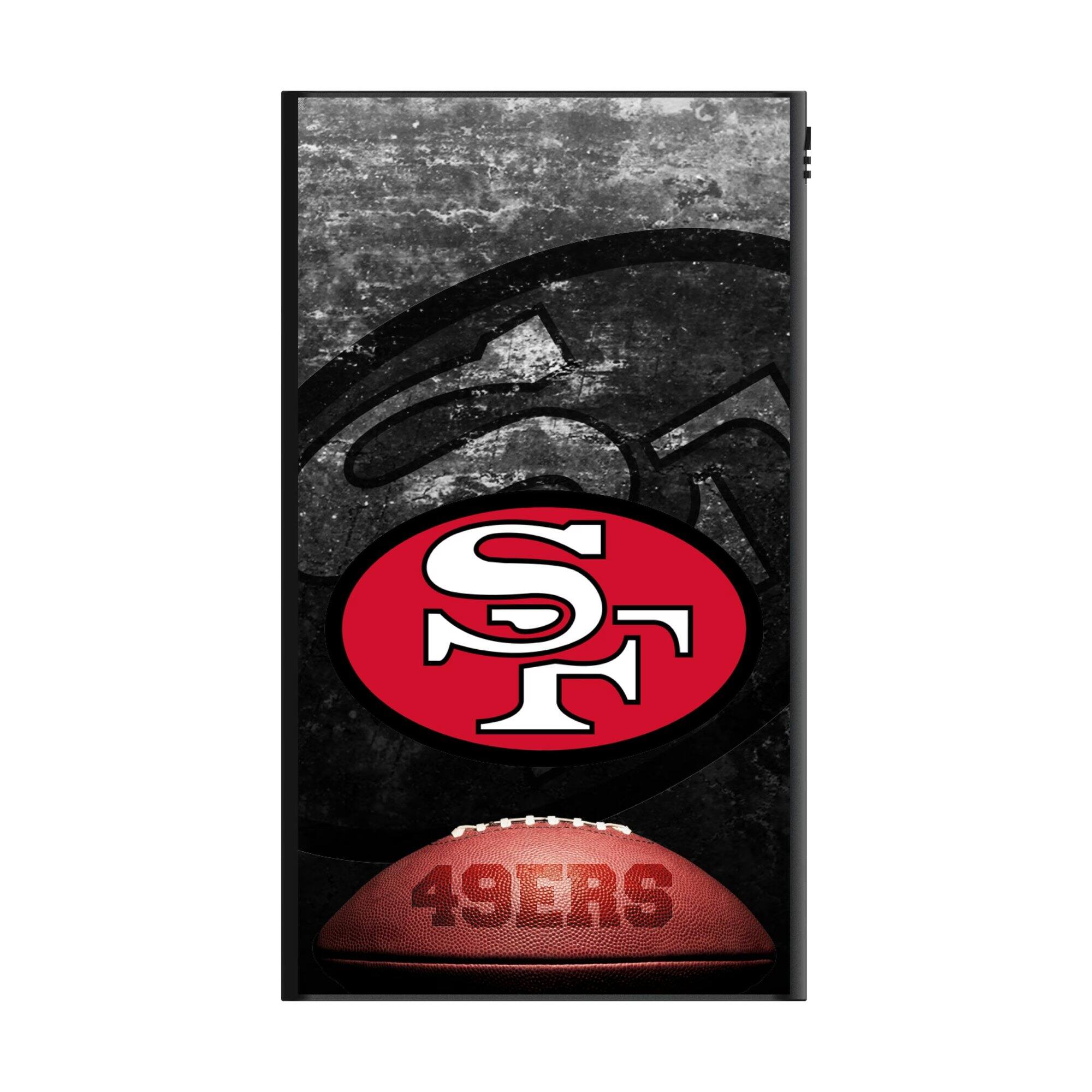 Alt View 1. Keyscaper - San Francisco 49ers 5000mAh Flat Powerbank - Black.