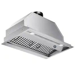 ZJKLA - 30 inches - Externally Vented & Recirculating - Range Hood Insert - Stainless steel(Knob Control)