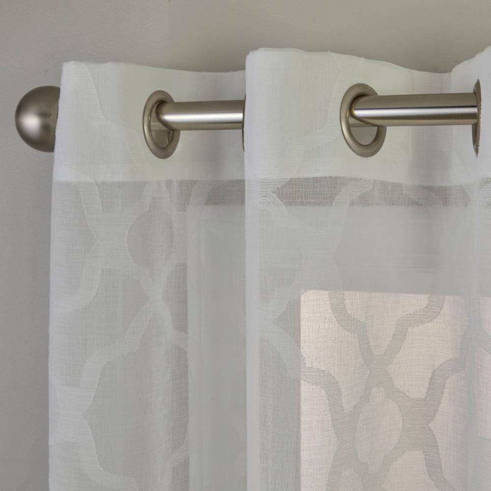 Angle. SKL Home - SKL Home By Saturday Knight Ltd Miranda Window Curtain Panel - 56" x 84" White - White.