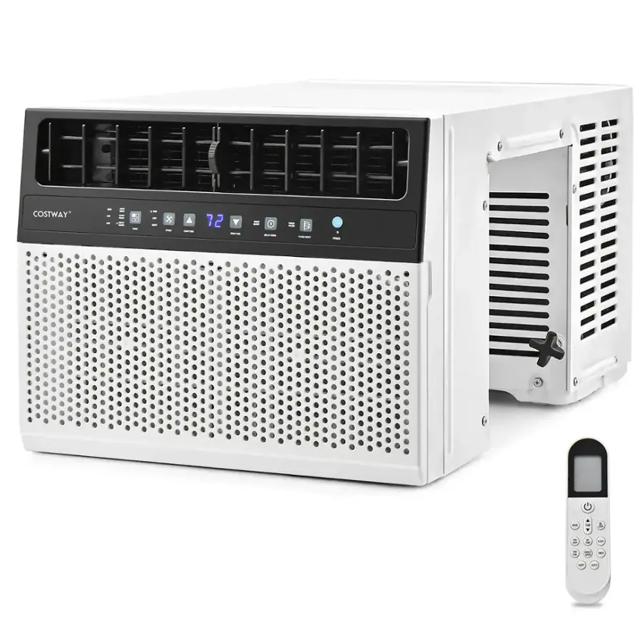 Alt View 16. Costway - Costway 8100 BTU (12000 BTU Ashrae) Window Air Conditioner with Remote, LED Control Panel, up to 400 Sq.Ft. - White.