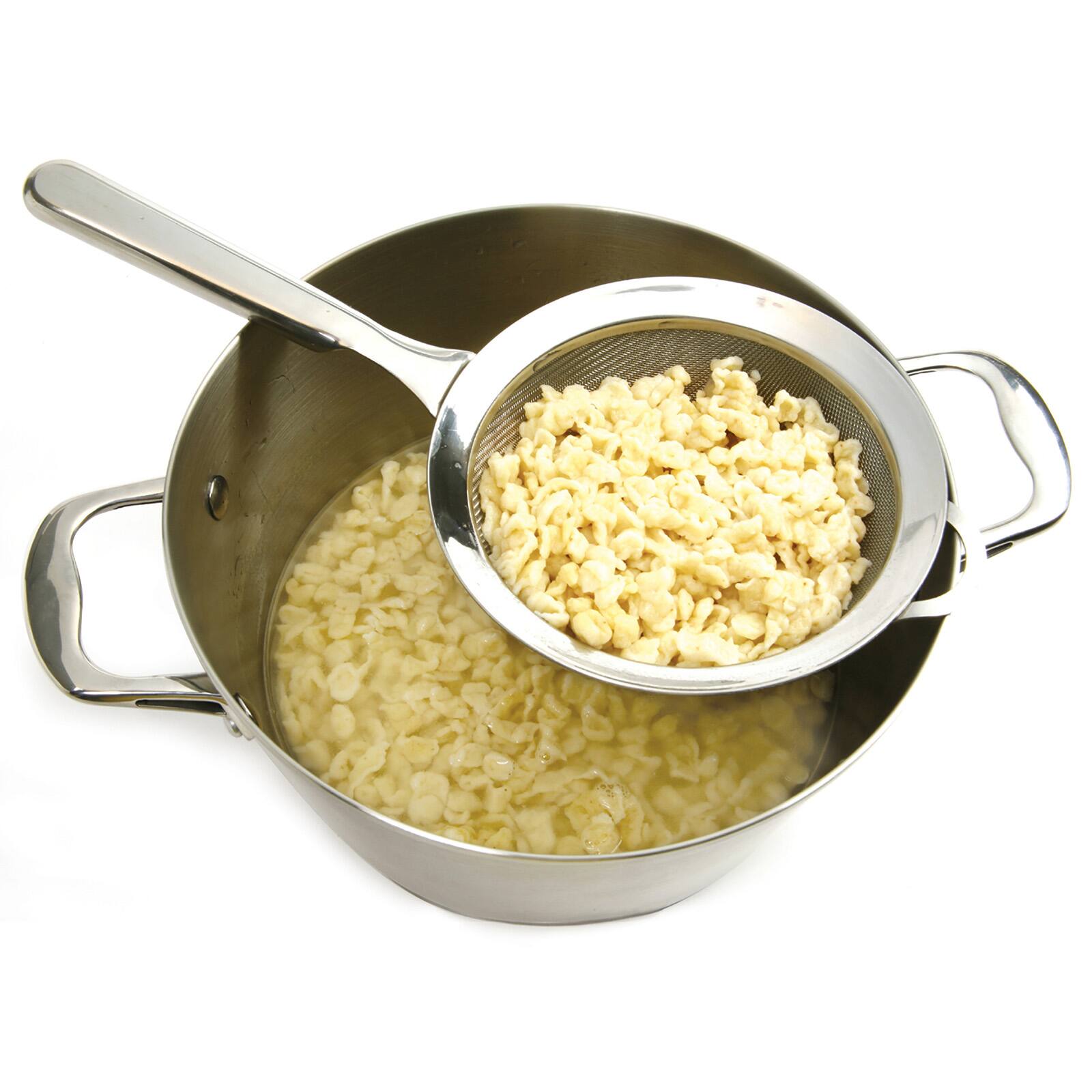 Alt View 4. Norpro - Spaetzle Maker, Stainless Steel with Sliding Hopper - Silver.
