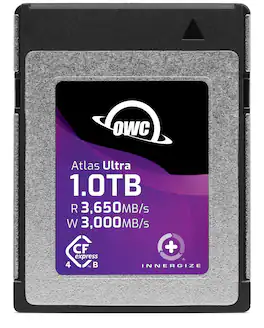 OWC - Atlas Ultra 1TB High-Performance CFexpress 4.0 Type B Memory Card, up to 3650MB/s Read, for Pro Video and Photo